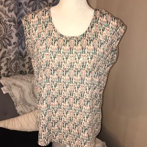 Geo print blouse